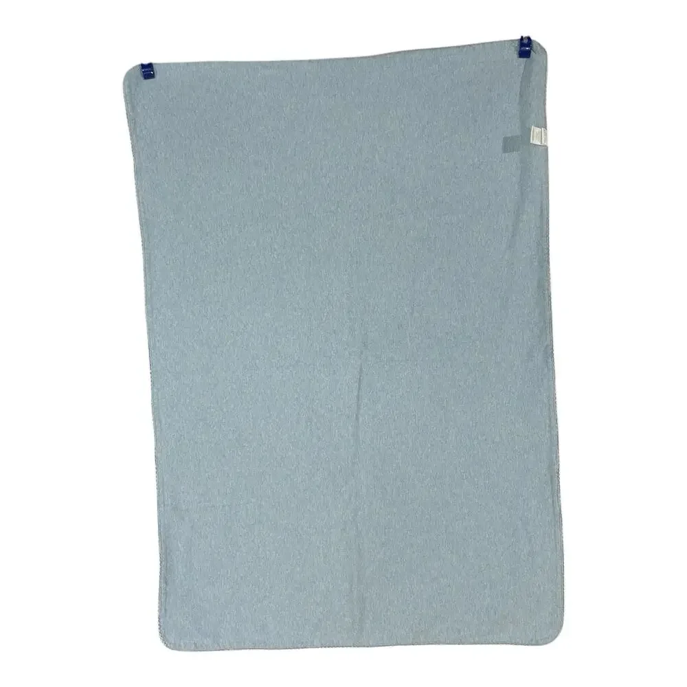Amy Coe Limited Edition Blue White Stars Baby Blanket Knit Cotton